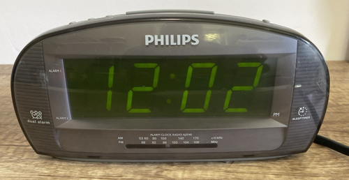 Philips AJ3540/37 Large Display Digital AM/FM Alarm Clock Radio WORKS GREAT - Picture 4 of 12
