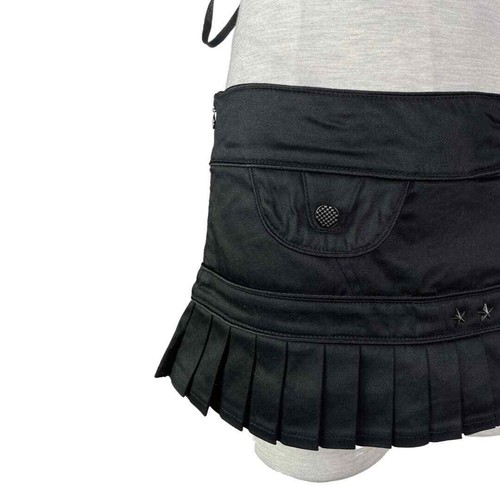 Living Dead Souls Army Black Retro Vintage Pin Up Mini Skirt XL - Picture 3 of 8