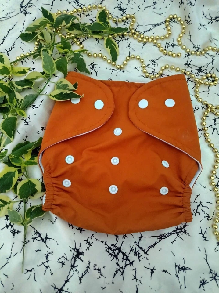 Washable Cloth Reusable Diapers Baby Diaper Pocket Inserts Adjustable Free size - Image 3 of 4