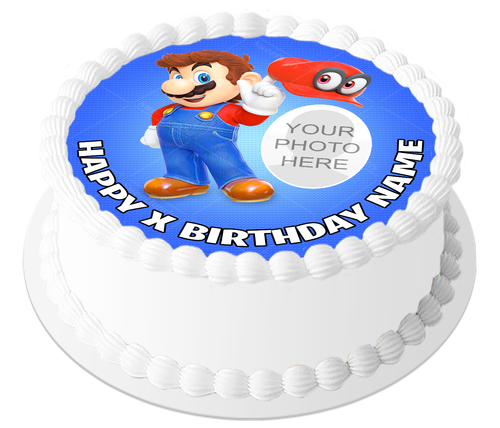 Super Mario Cake Topper Decoration Personalised Edible Icing Sheet - Picture 26 of 30