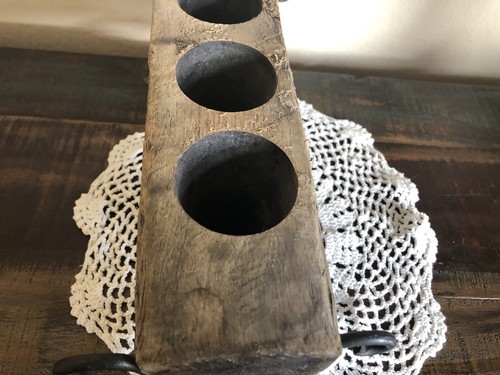Iron Wood Candle Holder - Picture 5 of 8