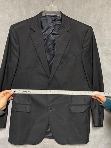 Brooks Brothers Blazer Men 42L Gray FitzGerald Saxxon Textured Coat Jacket Luxe - Picture 11 of 12