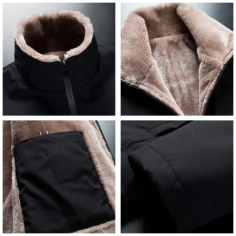 CHAMARRAS Chaqueta Para Nieve Frio Gruesa Cálido Para Hombre Invierno Polar NEW image 6