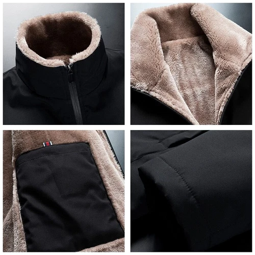 CHAMARRAS Chaqueta Para Nieve Frio Gruesa Cálido Para Hombre Invierno Polar NEW image 6