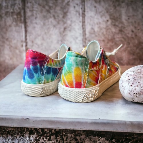 Blowfish Malibu Womens Sneakers Size 8 Multicolor Tie Dye Slip On Sneakers - Picture 12 of 14