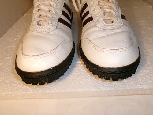 Rare Vintage Adidas Made In USA Turf Sneakers Shoe Men Size 12.5 White & Purple - Picture 6 of 15