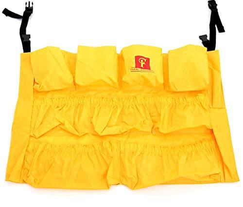 Trash Can Caddy Bag | Brute Compatible | Fits 32-55 Gallon Can | 12 Pockets |-image