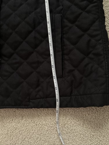 Ralph Lauren Size Large Jacket Black Diamond Quilted Button Collar Pockets - Picture 11 of 14