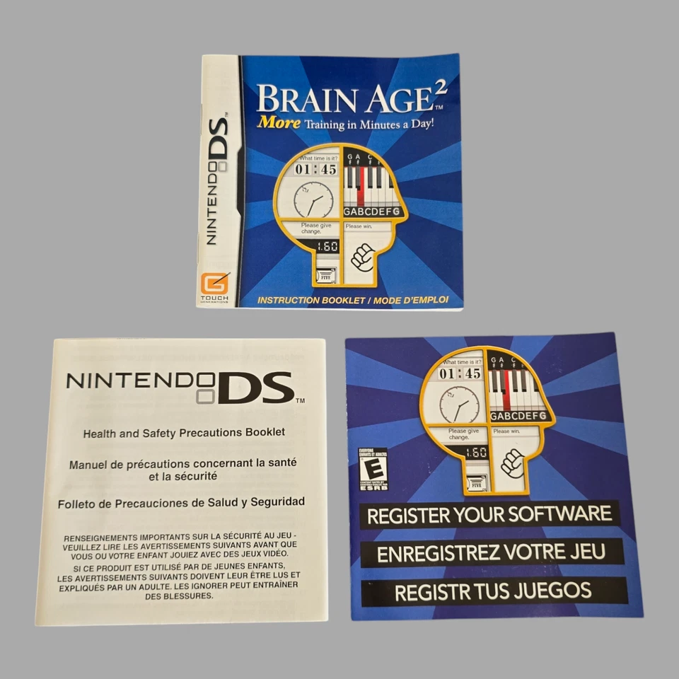 Brain Age 2 (Nintendo DS, 2007) Complete CIB - Image 4 of 4