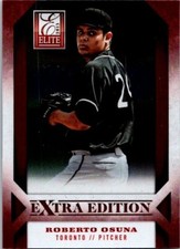 2013 Panini Elite Extra Edition #89 Roberto Osuna Rookie Card RC Blue Jays