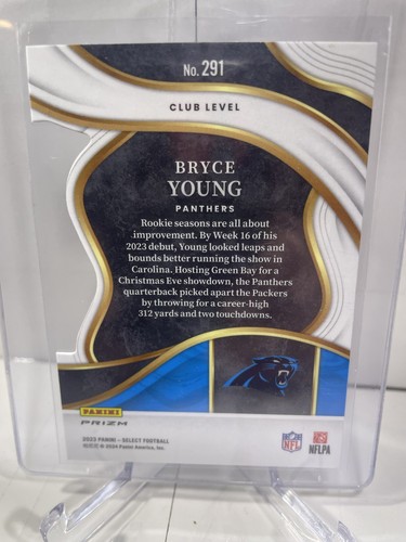 2023 Panini Select - Bryce Young (RC Club Level Red & Yellow Prizm Die-Cut #291 - 第 2/2 張圖片