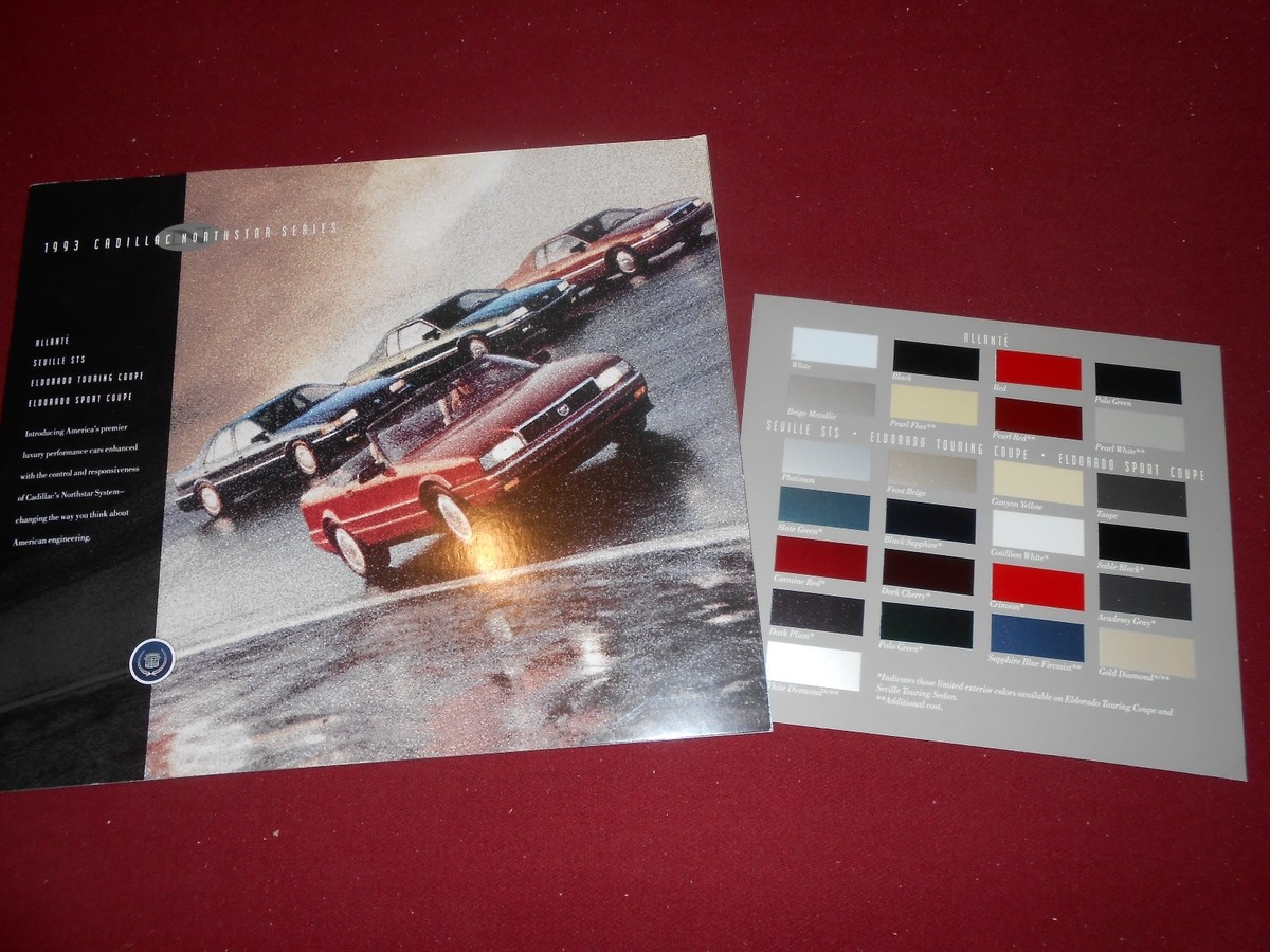 1993 CADILLAC ALLANTE SEVILLE ELDORADO 34 p. BROCHURE CATALOG +