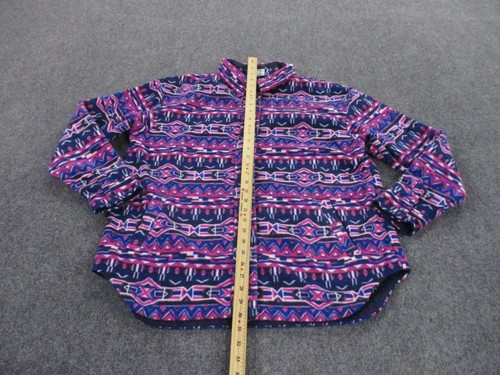 Columbia Jacket Adult XL Purple Aztec Fleece Pockets Outdoors Southwestern Women - Bild 3 von 9