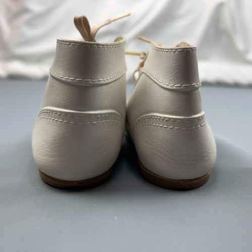 Vintage Baby Shoes Size 8 Classic White Ivory No Brand - Picture 3 of 6