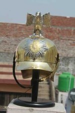Brass Russian Helmet Horse Guard Officers' Helmet- German Picklehaube Helmet