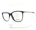 Chanel 3294B 1487 Eyeglasses Glasses Shimmery Blue Black Swarovski Crystal 52mm