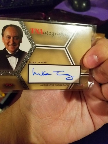Tarjeta autógrafa firmada por Mike Tenay 2008 Tristar TNA #A-MT Auto Impact Wrestling  - Imagen 1 de 4