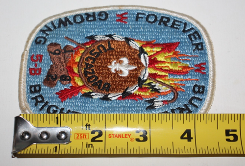 Parche vintage 1982 Camp Tuscazoar Boy Scout "Forever Burning Growing Brighter" - Imagen 6 de 6