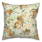 Creative Products Playful Bunnies 16 x 16 Spun Poly Pillow