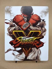 Street Fighter V 5 PS4 Capcom Steelbook Steel libro tamaño 2016. ¡Probado!