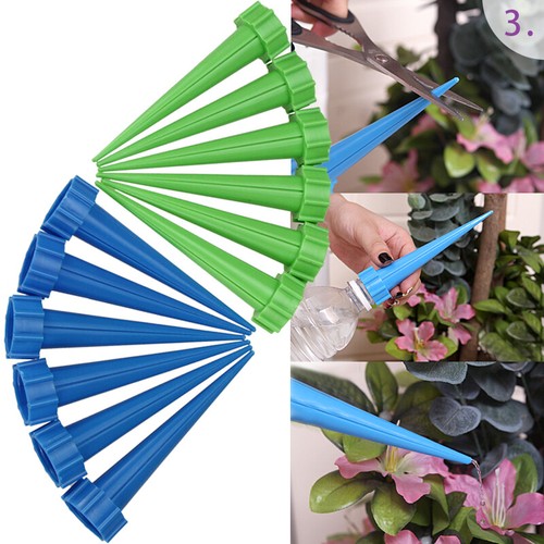 12Pack Plant Self Watering Spikes Automatic Waterer Devices Bottle Irrigation - Picture 2 of 19