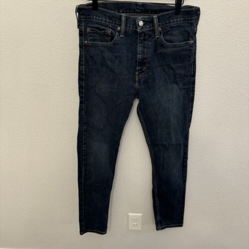 Levi's 510 Skinny Fit Denim Jeans Mens 30x27.5 Dark Wash Mid-rise Preppy Slim - Picture 3 of 13