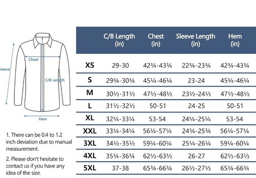 Little Donkey Andy Men's Quick-Dry Stretch Long Sleeve Shirt for Hiking XL - Picture 6 of 6