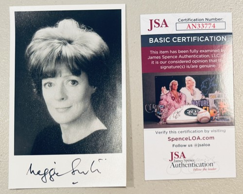 Maggie Smith signiert handsigniert 3,5 x 5,5 Foto JSA zertifiziert Harry Potter 2