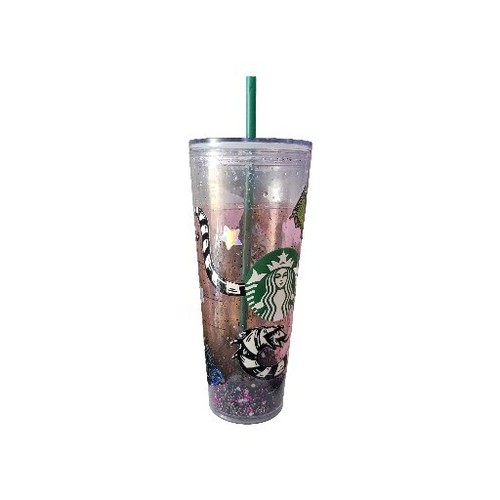 Starbucks Beetlejuice Customized 24oz Purple Glitter Double Wall Cold Cup - Picture 6 of 10