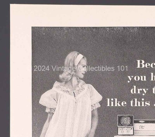 1962 RCA Whirlpool 2 Speed Dryer Model LJD-42 art photo decor vintage print ad - Picture 3 of 11