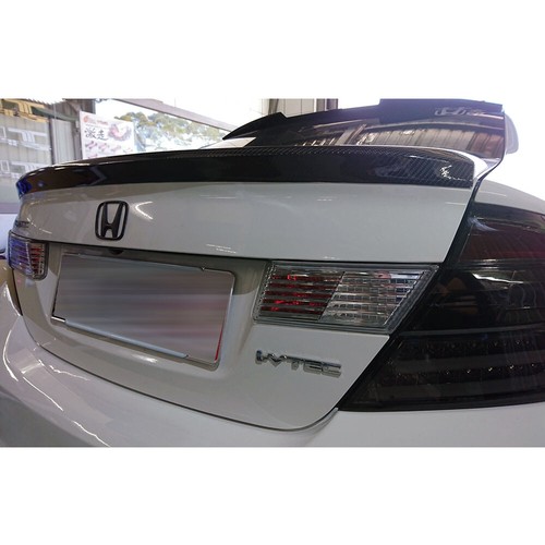 CARBON FIBER FOR HONDA CIVIC 9th 4DR SEDAN MT TYPE REAR TRUNK SPOILER WING - Picture 2 of 12