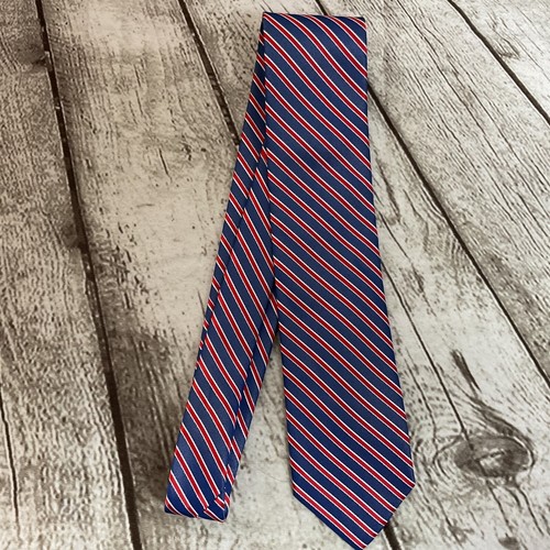 Corbata Dockers Para Hombres Azul Rojo Blanco Rayas RWB Poliéster Patriótico Clásico Negocios - Imagen 2 de 4