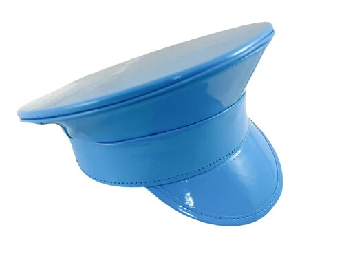 Plain Patent Leather Captain Hat Halloween Costume Cosplay Gothic Club Festival - Picture 27 of 32