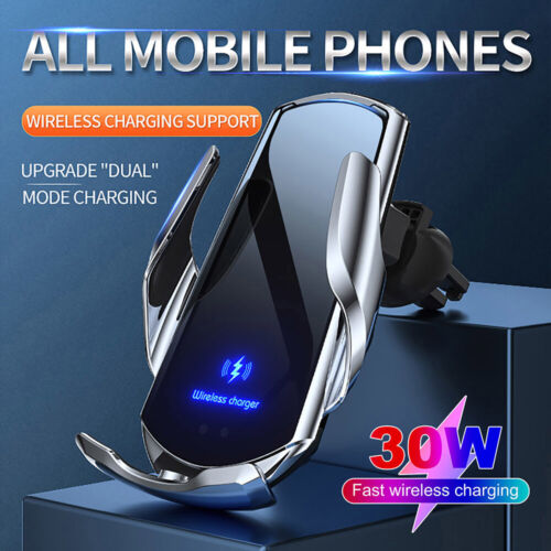 30W Car Wireless Charger Dock Automatic Clamping Phone Holder For iPhone Samsung - Picture 14 of 20