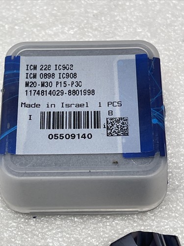 .898” (22.8mm) Iscar Carbide Replaceable Drill Head Tip, ICM 0898, ICM 228 - Picture 7 of 7