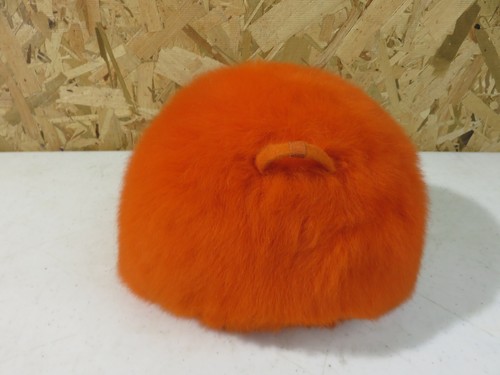 Vintage 1960er Mod Twiggy Feder Hut Zeitungsjunge Jockey orange Bonwit Teller Importe - Bild 4 von 14