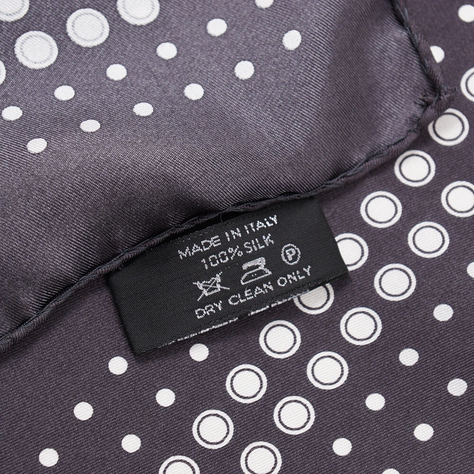 Новый $180 TOM FORD уголь серый и белый точка печати шелковый карман квадратный - Изображение 4 из 4