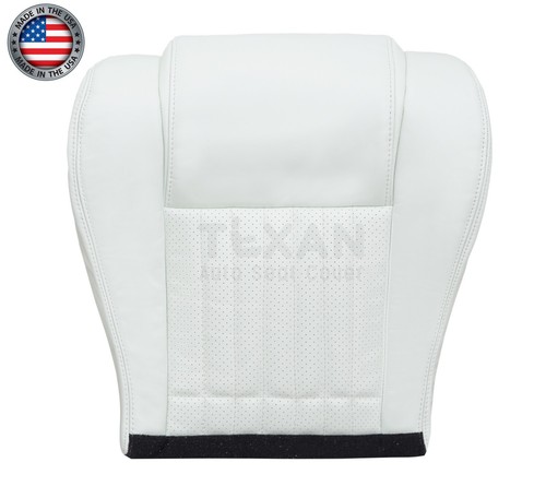 Cubierta de asiento inferior delantera de cuero perforada blanca para Pontiac Firebird 1996-1999 - Imagen 30 de 35