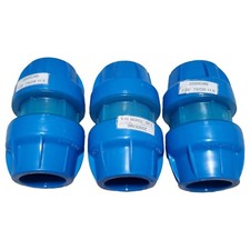 Dura-Line ClearLock Push Lock Coupler TSIDR 11.5 Blue 1.25" 20005386 lot of 3 