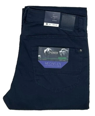 Pioneer Rando W34 L34 Navy Stretch Sommerhose Flachgewebe 16741.5512.6316 1.Wahl - Bild 1 von 4