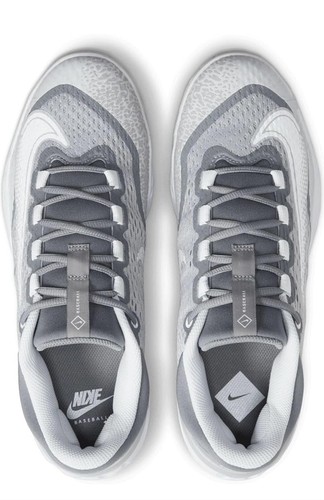 Nike Alpha Huarache Elite 4 Low White Wolf Grey DJ6521-012 Men’s Size 10 New - Picture 2 of 8