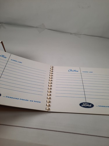 Vtg Ford Christmas Card List Ford Motor Company - Picture 5 of 5