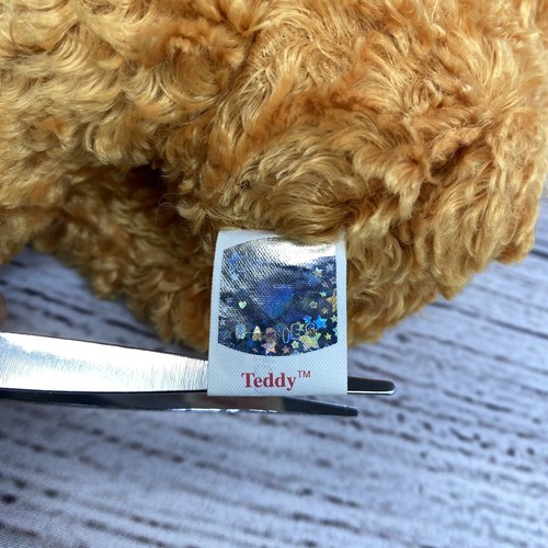 Peluche Beanie Babies TY Celebrando 100 Años Pequeño Oso Marrón Difuso Animal Juguete - Imagen 7 de 10