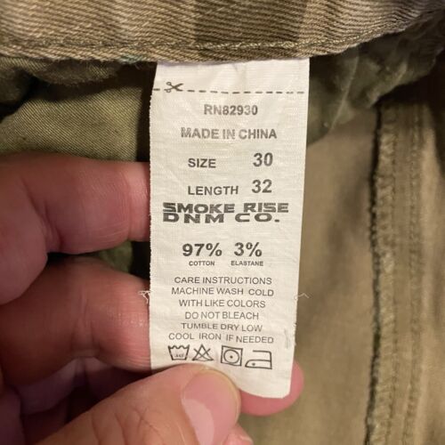 Smoke Rise Men's Camo Denim Jeans Zipper Detail Cotton Blend Actual Size 29x30 - Picture 8 of 10