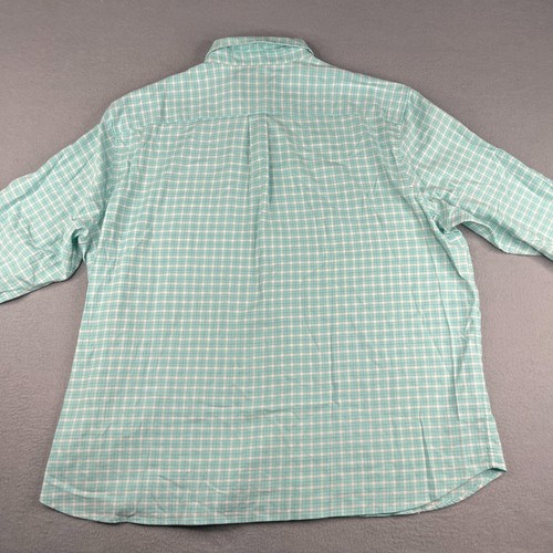 Vineyard Vines Classic Fit Shirt 2XL Mint White Plaid Button Up Long Sleeve New - Picture 7 of 13