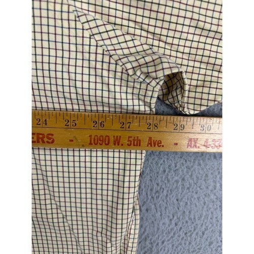 Polo Ralph Lauren Golf Shirt Adult XL Beige Plaid Lofting Button Up Casual Mens - Bild 5 von 6