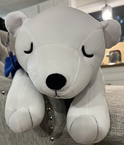 SNOOZIMALS White Polar bear 20" Pillow Plush Go! Games Squishy Stuffed Animal - Picture 3 of 4