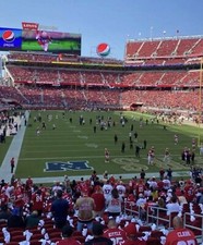 San Francisco 49ers SBL / PSL  2 Seats Section 129 Row 26 Levi Stadium GO NINERS