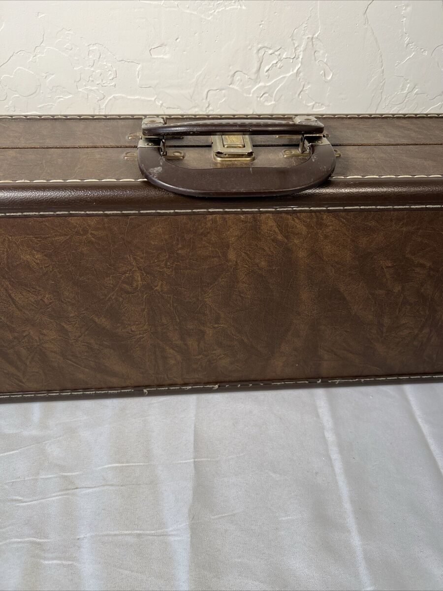 Browning Vintage Leather Shotgun Rifle Hard Takedown Case Browning Vintage Leather Shotgun Rifle Hard Takedown Case