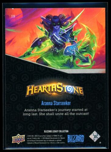 ARANNA STARSEEKER 2023 Upper Deck Blizzard Legacy HearthStone #119 C2 - Picture 2 of 2